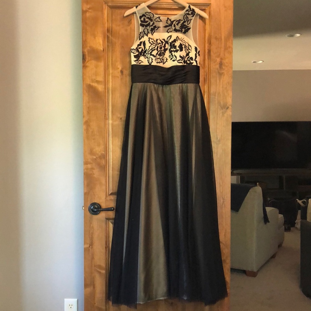 JenJen House custom made lace embellished dress